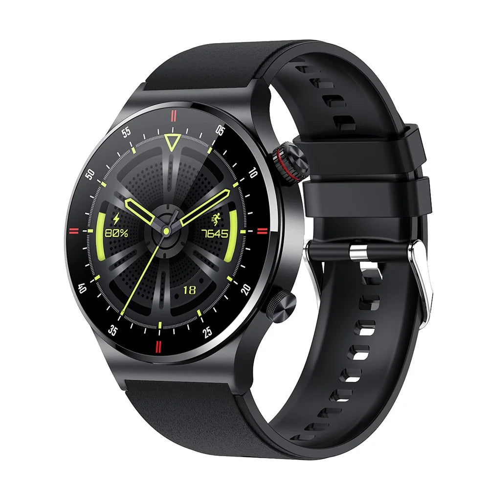 QW33 1.28 inch Smart Watch Music Control Pedometer Bluetooth-compatible Call Multi-Sport Watch with Heart Rate Blood Pressure Monitoring - Black - 4