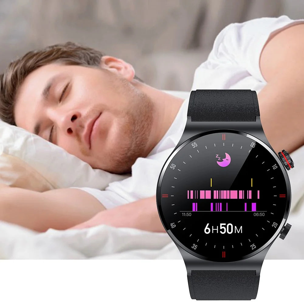 QW33 1.28 inch Smart Watch Music Control Pedometer Bluetooth-compatible Call Multi-Sport Watch with Heart Rate Blood Pressure Monitoring - Black - 5