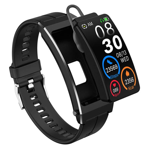 K13S 1.14 inch 2-in-1 Smart Bracelet with Headset Life Waterproof Bluetooth-compatible Calling Sports Watch - Black - 1