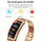 K13S 1.14 inch 2-in-1 Headset Smart Watch Life Waterproof Bluetooth-compatible Calling Sports Bracelet with Steel Strap - Gold - 4