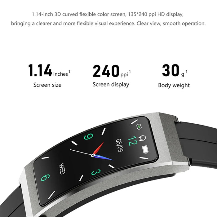 K13S 1.14 inch 2-in-1 Headset Smart Watch Life Waterproof Bluetooth-compatible Calling Sports Bracelet with Steel Strap - Gold - 6