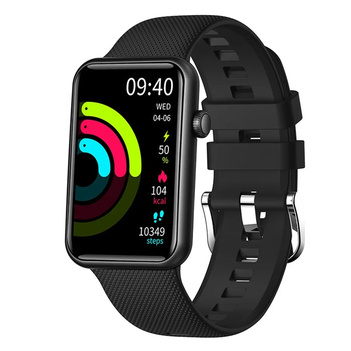 HT5pro 1.57" HD Full Touch Screen Smart Watch Aluminum Alloy Case Bluetooth-compatible Talking Electric Bracelet - Black - 1