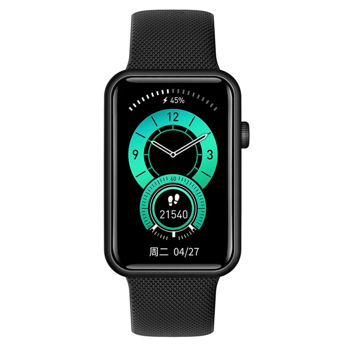 HT5pro 1.57" HD Full Touch Screen Smart Watch Aluminum Alloy Case Bluetooth-compatible Talking Electric Bracelet - Black - 2