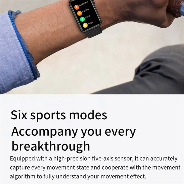 HT5pro 1.57" HD Full Touch Screen Smart Watch Aluminum Alloy Case Bluetooth-compatible Talking Electric Bracelet - Black - 5