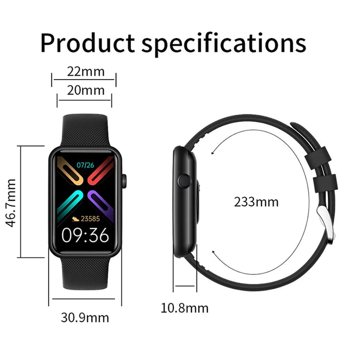 HT5pro 1.57" HD Full Touch Screen Smart Watch Aluminum Alloy Case Bluetooth-compatible Talking Electric Bracelet - Black - 7