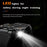 HT17 Smart Watch 1.46" HD Screen Waterproof Activity Tracker Bracelet with LED Flashlight Heart Rate Sleep Monitor - Black - 6