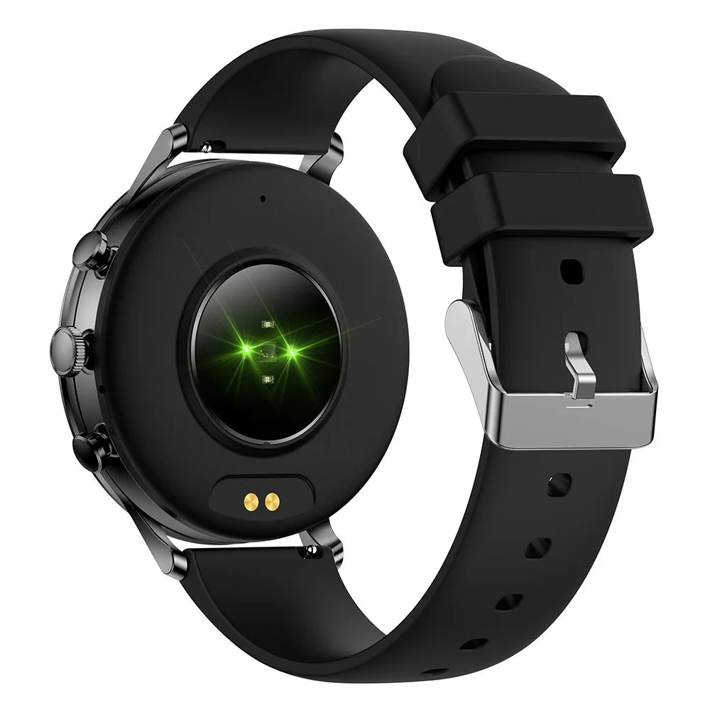 V60 1.39" Full Touch Screen Fossil Smart Watch Waterproof Silicone Strap Women Bluetooth-compatible Call Bracelet with Heart Rate Sleep Monitor - Black - 5