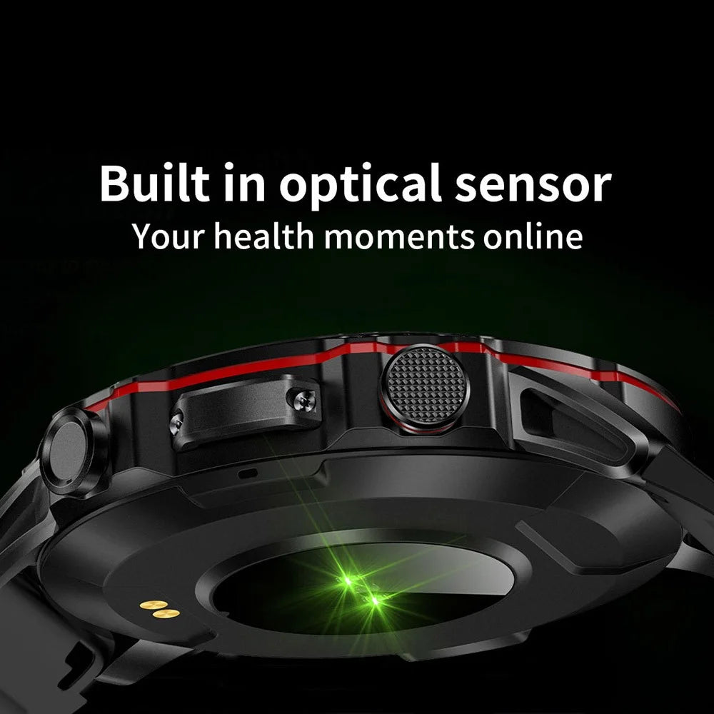V91 Outdoor Waterproof Anti-drop 1.52-inch Smart Watch Bluetooth-compatible Calling Health Monitoring Sports Smart Bracelet - Black - 6