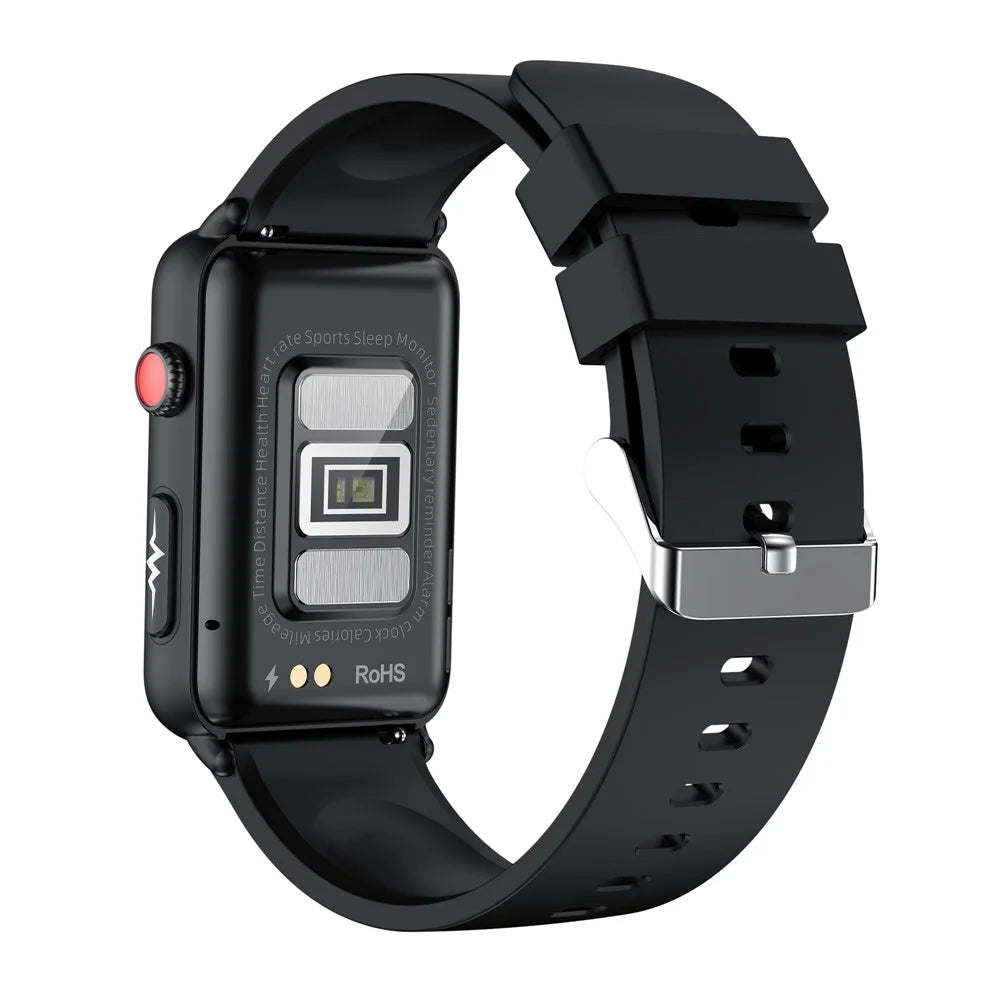 ET620 1.57 inch Electric Watch with ECG Temperature Heart Rate Monitoring Bluetooth-compatible Talk IP67 Waterproof Smart Bracelet, TPU Strap - Black - 3
