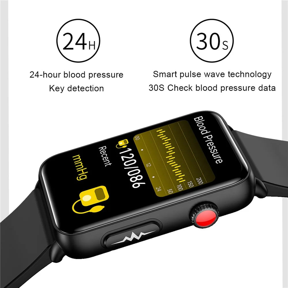 ET620 1.57 inch Electric Watch with ECG Temperature Heart Rate Monitoring Bluetooth-compatible Talk IP67 Waterproof Smart Bracelet, TPU Strap - Black - 5