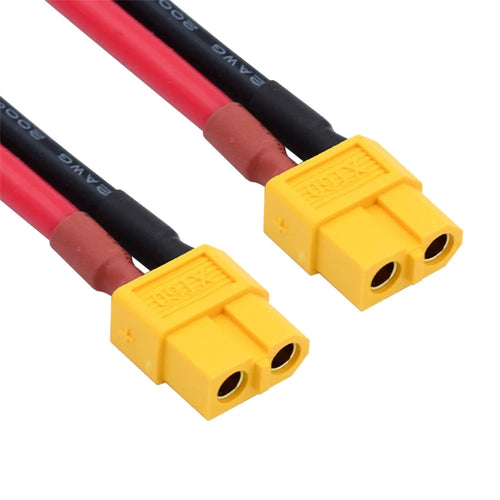 PW-052-FF XT60 0.5m Power Cable Female to Female 12AWG Extension Cord Connector for RC Battery Power Station - 1