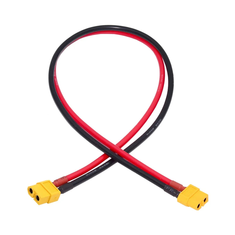 PW-052-FF XT60 0.5m Power Cable Female to Female 12AWG Extension Cord Connector for RC Battery Power Station - 2