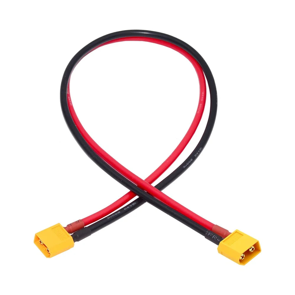 PW-052-MM XT60 0.5m Extension Cable 12AWG Male to Male Connector for RC Battery Power Station - 2