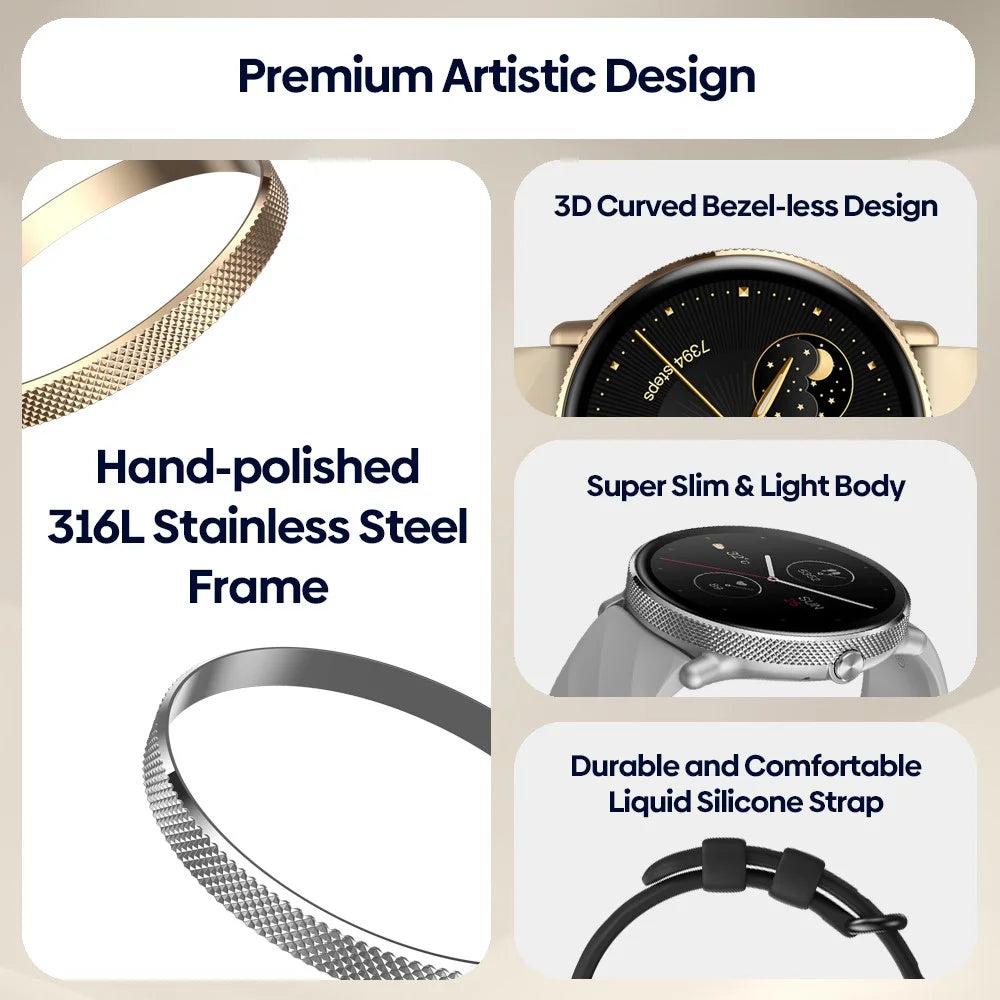 ZEBLAZE GTR 3 Pro 1.43" AMOLED Display Bluetooth-compatible Talk Smart Watch Multi Sports Mode Fitness Watch - Black - 3
