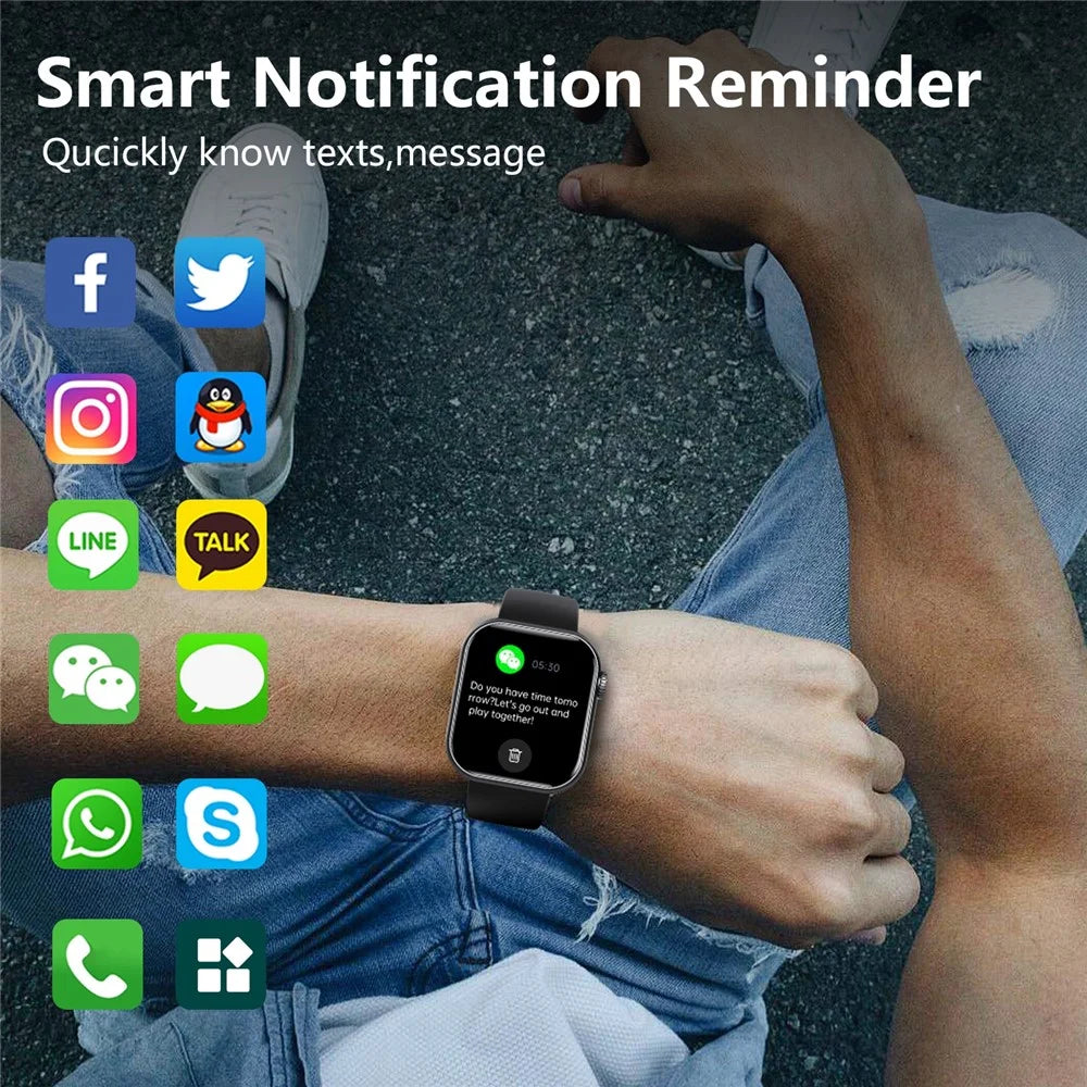 F108 1.91-inch Square Screen Bluetooth-compatible Call Sports Bracelet Heart Rate Monitor Smart Watch, Silicone Strap - Black - 5