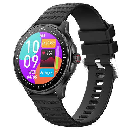 MX45 1.39" Bluetooth-compatible Talk Smart Watch Heart Rate Blood Pressure Health Monitor Sports Bracelet with Encoder - Black - 1