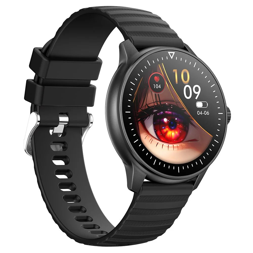 MX45 1.39" Bluetooth-compatible Talk Smart Watch Heart Rate Blood Pressure Health Monitor Sports Bracelet with Encoder - Black - 2