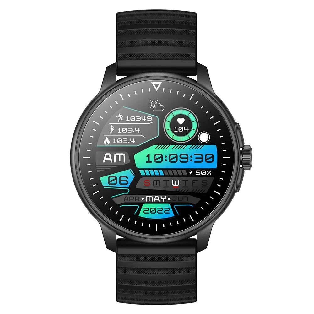 MX45 1.39" Bluetooth-compatible Talk Smart Watch Heart Rate Blood Pressure Health Monitor Sports Bracelet with Encoder - Black - 3