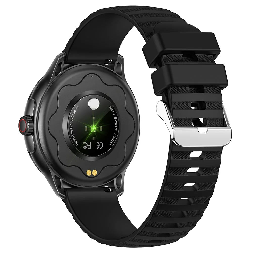 MX45 1.39" Bluetooth-compatible Talk Smart Watch Heart Rate Blood Pressure Health Monitor Sports Bracelet with Encoder - Black - 4