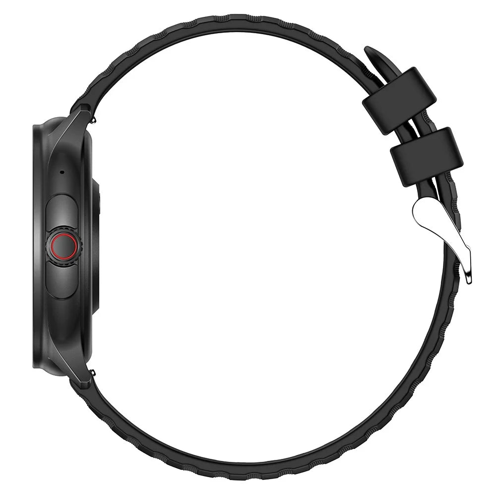 MX45 1.39" Bluetooth-compatible Talk Smart Watch Heart Rate Blood Pressure Health Monitor Sports Bracelet with Encoder - Black - 5