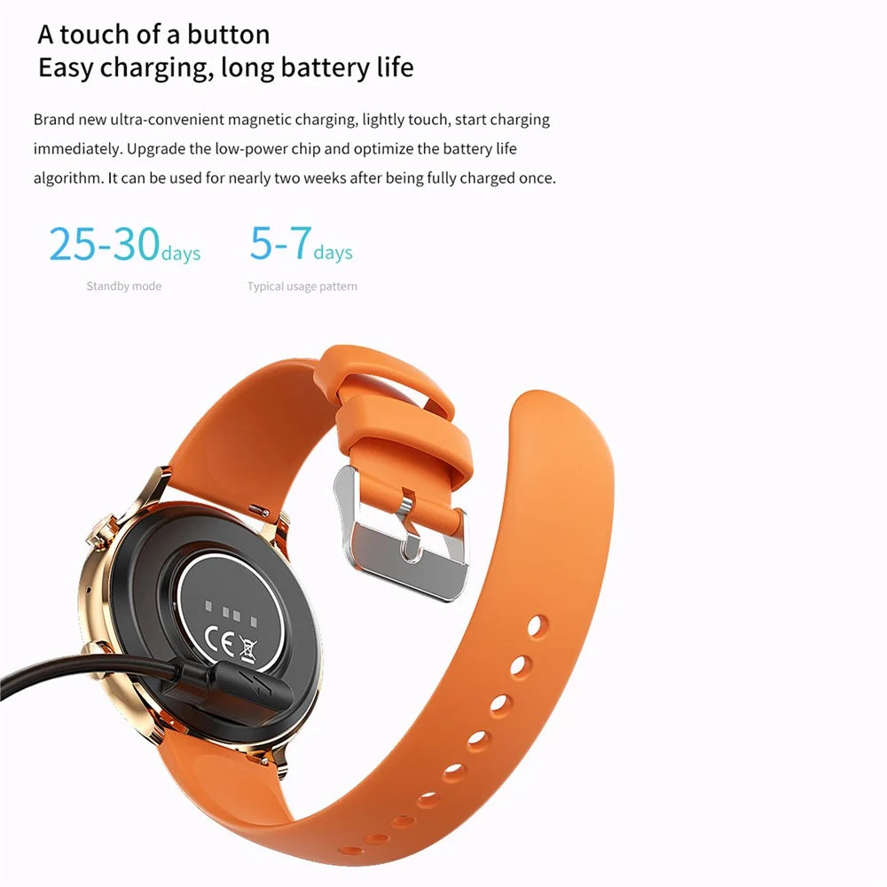 MX40 1.39 inch Bluetooth-compatible Smart Watch Female Menstrual Cycle Health Monitoring Sport Bracelet - Black / Black - 7