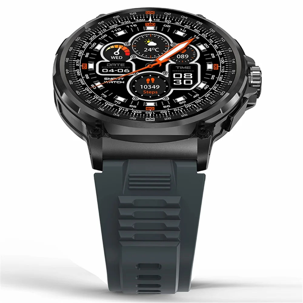 V69 1.85-inch HD Screen Smart Watch IP68 Waterproof Multi-Sports Fitness Watch with Heart Rate Monitoring - Black - 2