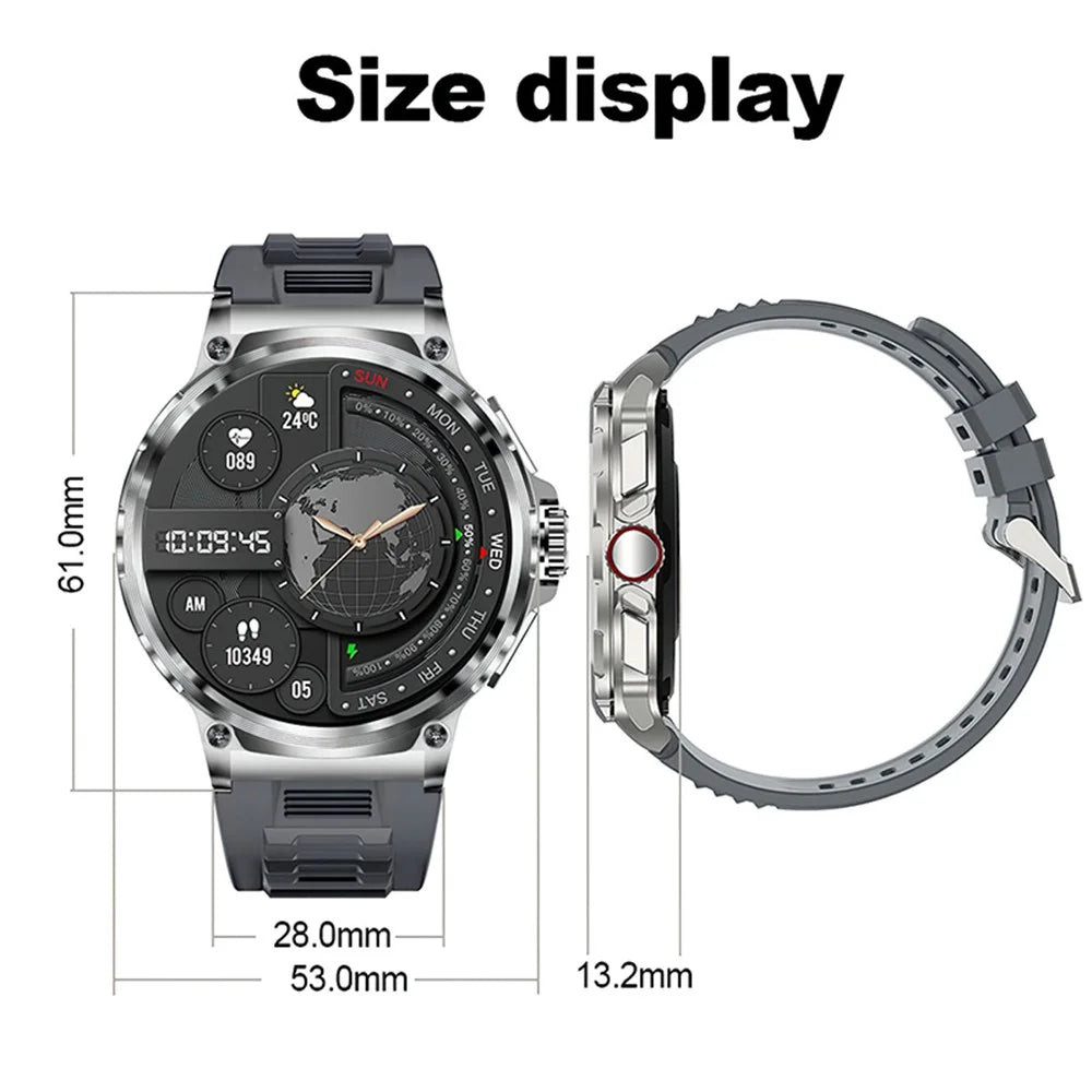 V69 1.85-inch HD Screen Smart Watch IP68 Waterproof Multi-Sports Fitness Watch with Heart Rate Monitoring - Black - 6