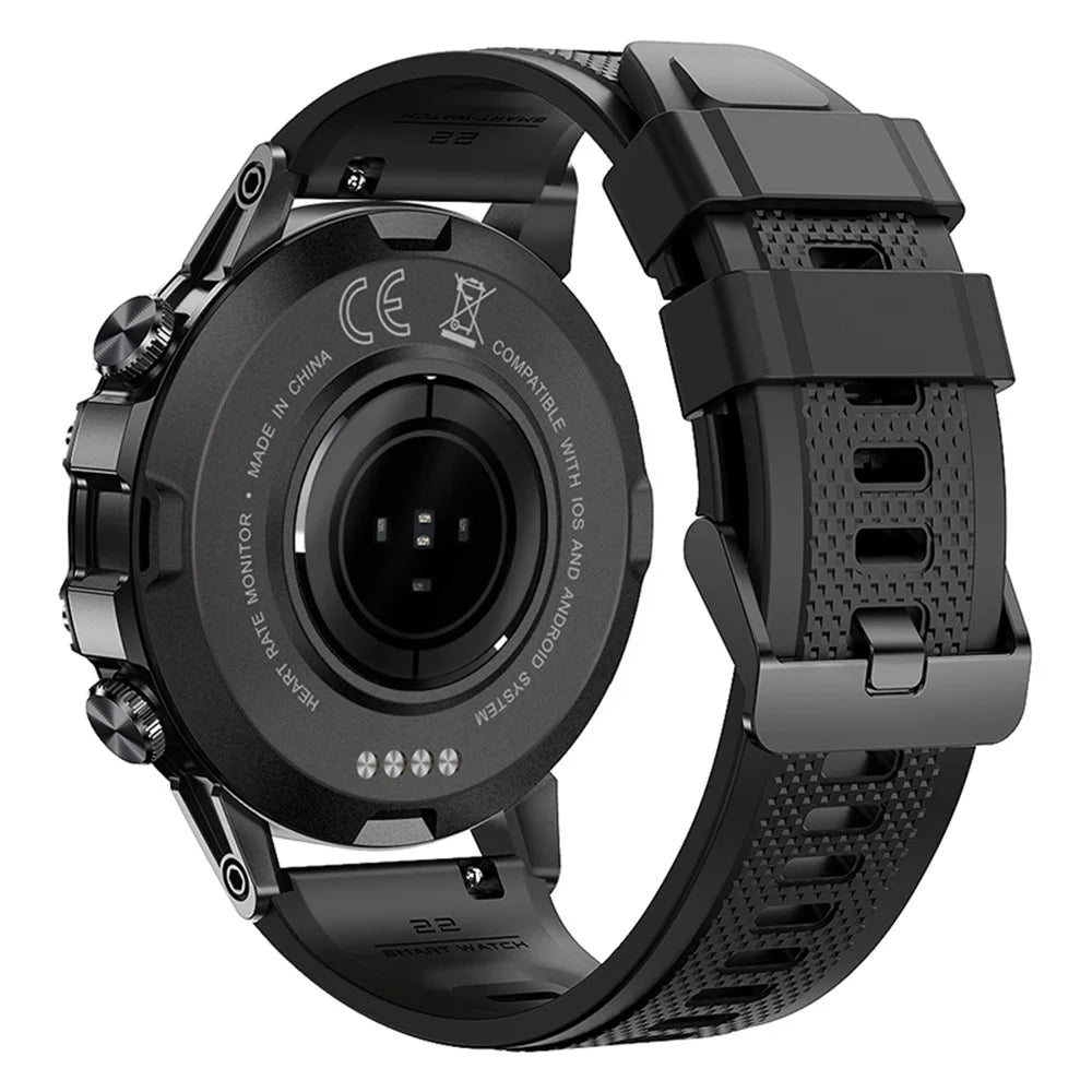 K52 1.39 inch IPS Display Smart Watch Heart Rate Monitor Bluetooth-Compatible Talk Long Standby Sports Bracelet - Black - 2
