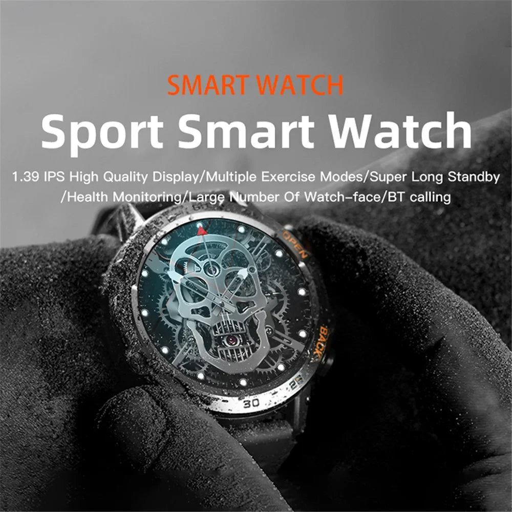 K52 1.39 inch IPS Display Smart Watch Heart Rate Monitor Bluetooth-Compatible Talk Long Standby Sports Bracelet - Black - 4