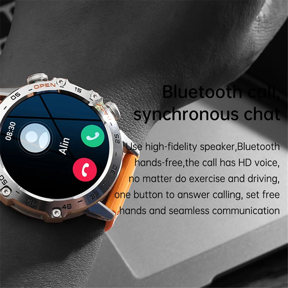 K52 1.39 inch IPS Display Smart Watch Heart Rate Monitor Bluetooth-Compatible Talk Long Standby Sports Bracelet - Black - 5