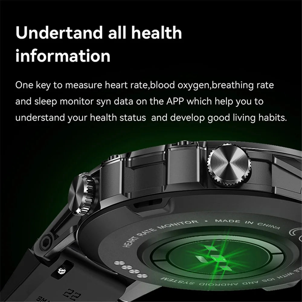 K52 1.39 inch IPS Display Smart Watch Heart Rate Monitor Bluetooth-Compatible Talk Long Standby Sports Bracelet - Black - 6