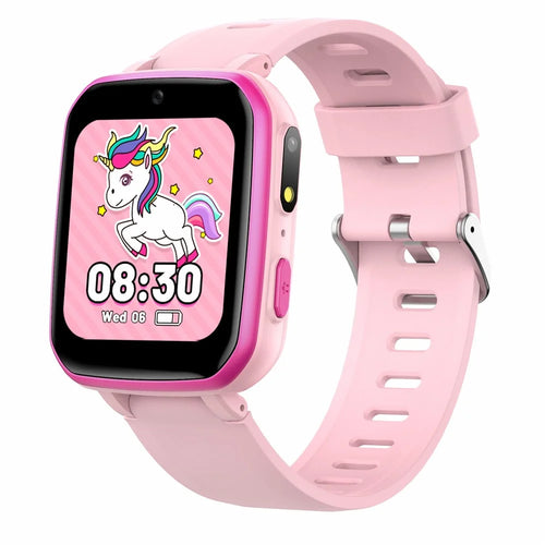 H9 Children Smart Watch Game Music Step Counting Dual Camera Rechargeable Kids Wrist Watch - Pink - 1