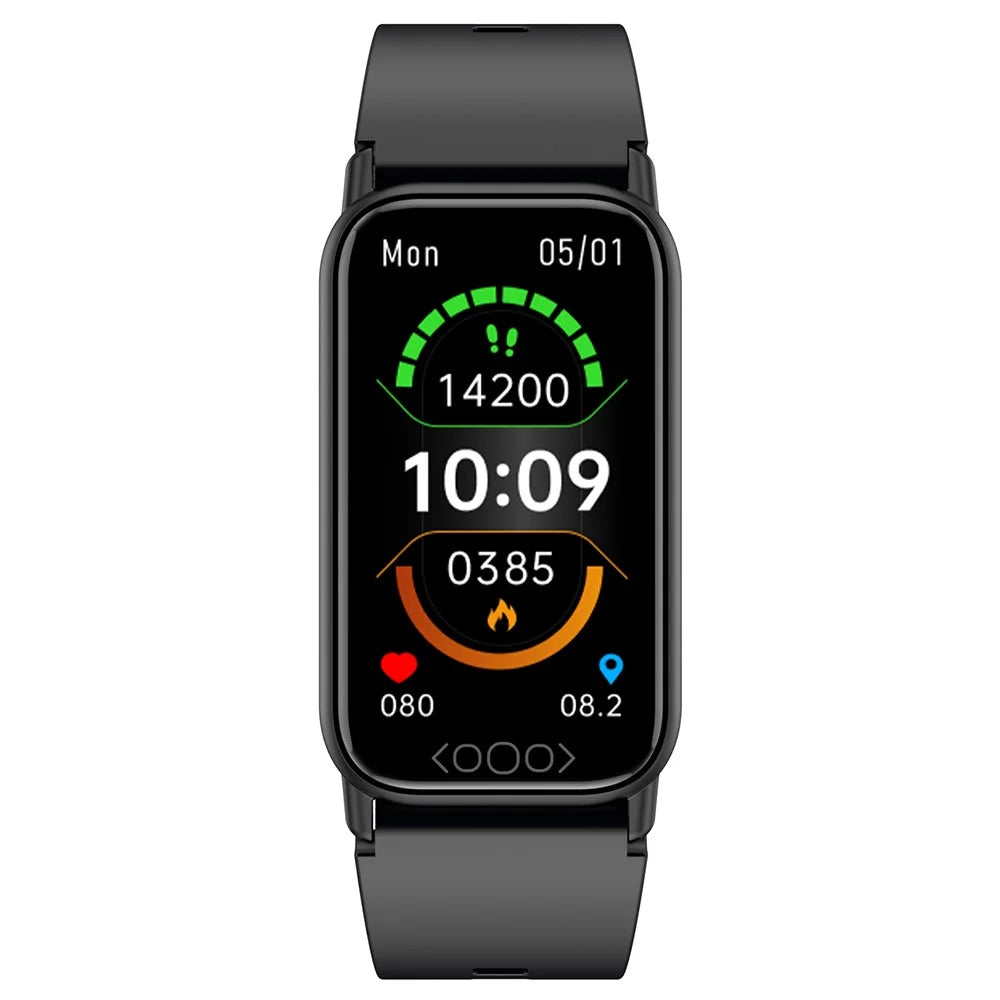 TK72 1.47" Smart Band Multi-Mode Sports Bracelet with Heart Rate Body Temperature Blood Oxygen Monitoring, DeepFit - Black - 4