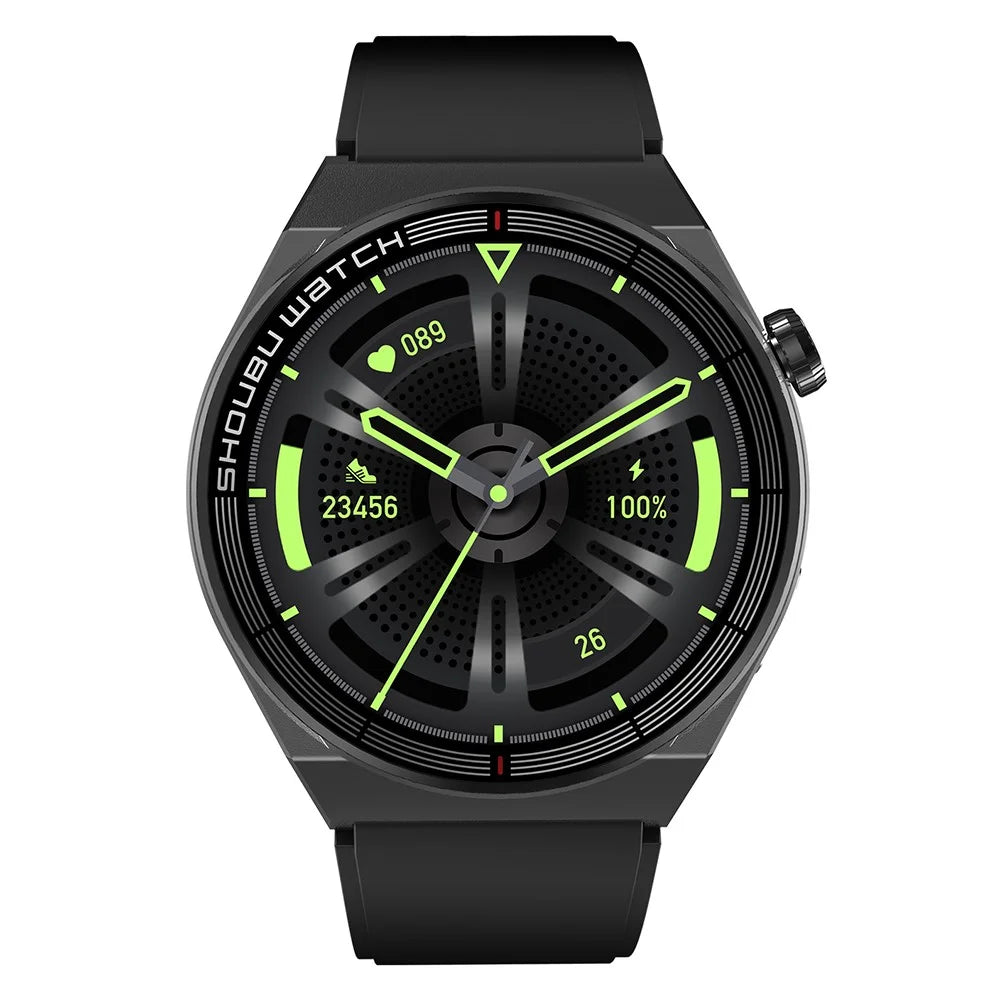 ET 3 Pro 1.32-inch Round Screen Smart Watch Waterproof Health Monitoring Bluetooth-compatible Calling Sports Watch - Black / Silicone Strap - 2