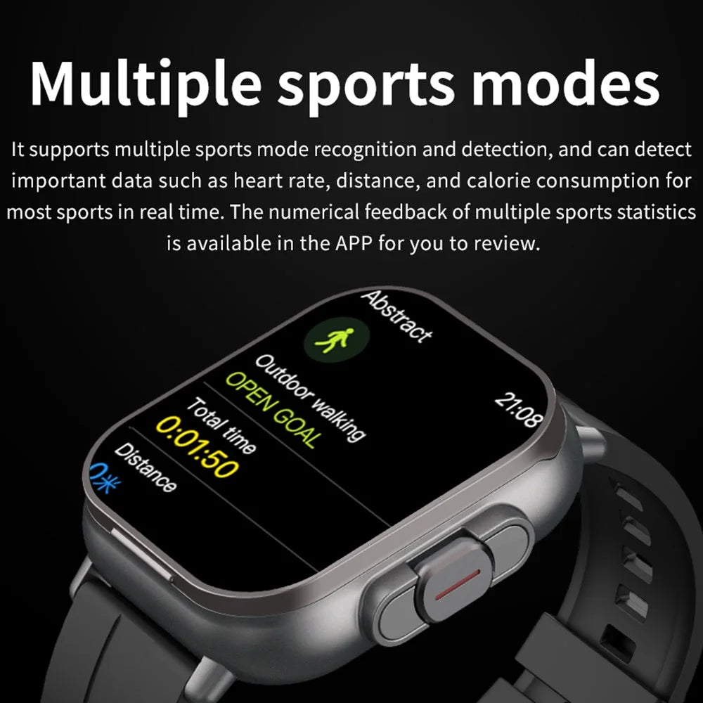 D8 2 in 1 Bluetooth-compatible Earphone Smart Watch Health Monitor Fitness Tracker Wristband, Silicone Strap - Black - 2