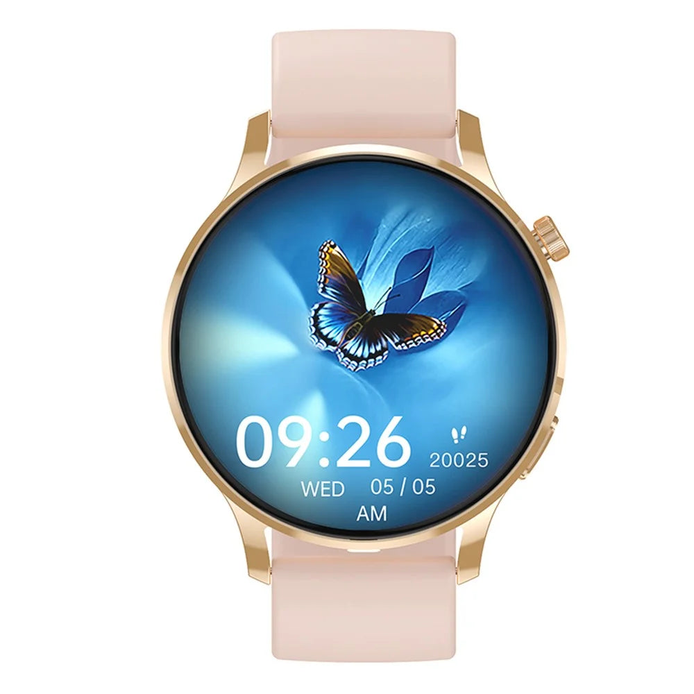 Watch3 pro 1.3" AMOLED Smart Watch with Metal Case Bluetooth-compatible Call Women Health Bracelet with Heart Rate Monitoring - Gold - 2