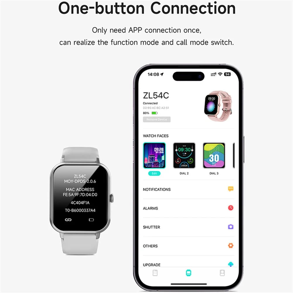 DEVIA ZL54C Smart Watch WT2 1.83-inch Health Monitor IP76 Waterproof Sports Watch Bracelet - Green - 6