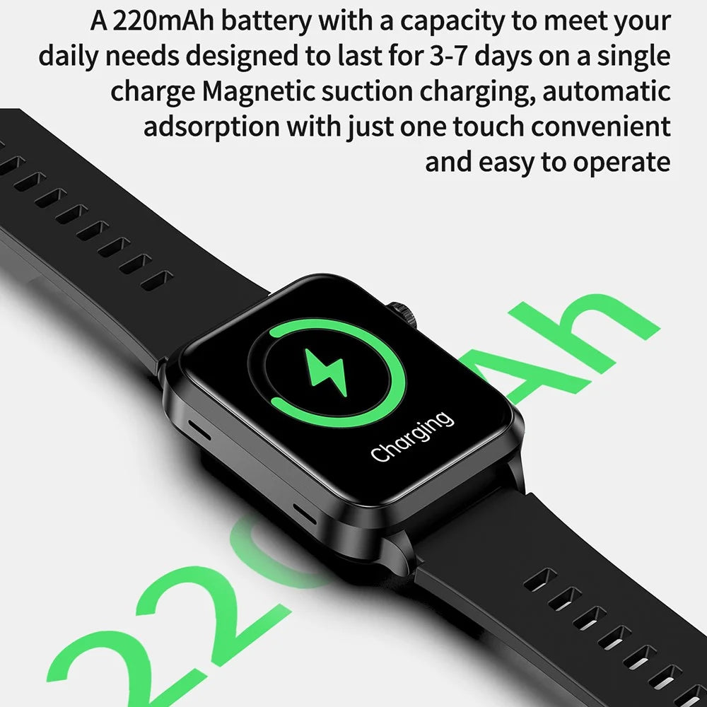 S11 Smart Watch 1.91-Inch Precision Health Monitor Electric Watch - Black - 7