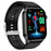 ET580 2.04" ECG Health Monitor Smart Watch, Silicone Strap+Butterfly Buckle - Black - 2