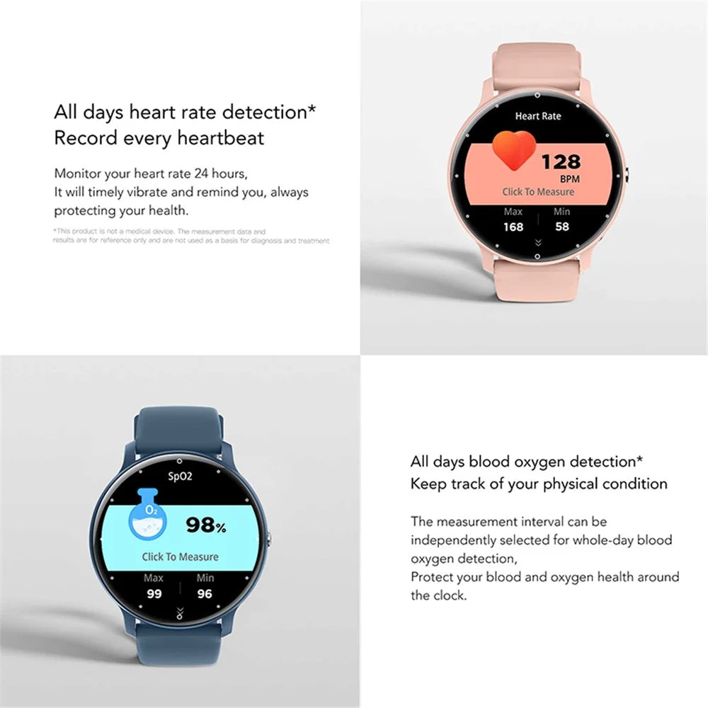 ZL02CPRO 1.28 Inch Heart Rate Monitor Multiple Sports Mode Smart Watch - Blue - 6