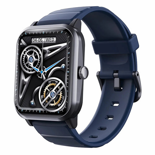 F33 Blood Sugar Heart Rate Monitor 1.91-inch Smart Watch, Silicone Strap - Blue - 1