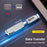 UC-167-QC 2PCS USB 2.0 QC Male to PD Type-C Female Adapters with LED Light - 2