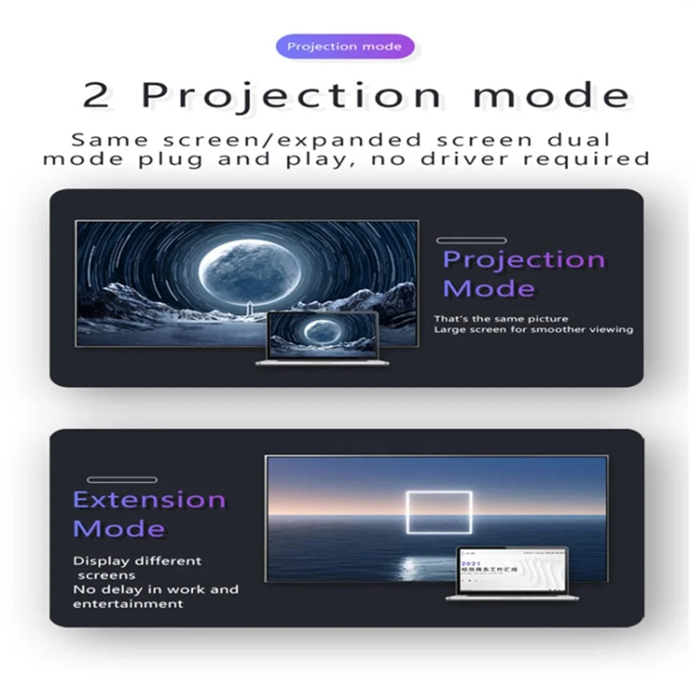 Mini DP Male Adapter to DP 1.4 Female Converter Support 8K HD Video Data Transmission - 3