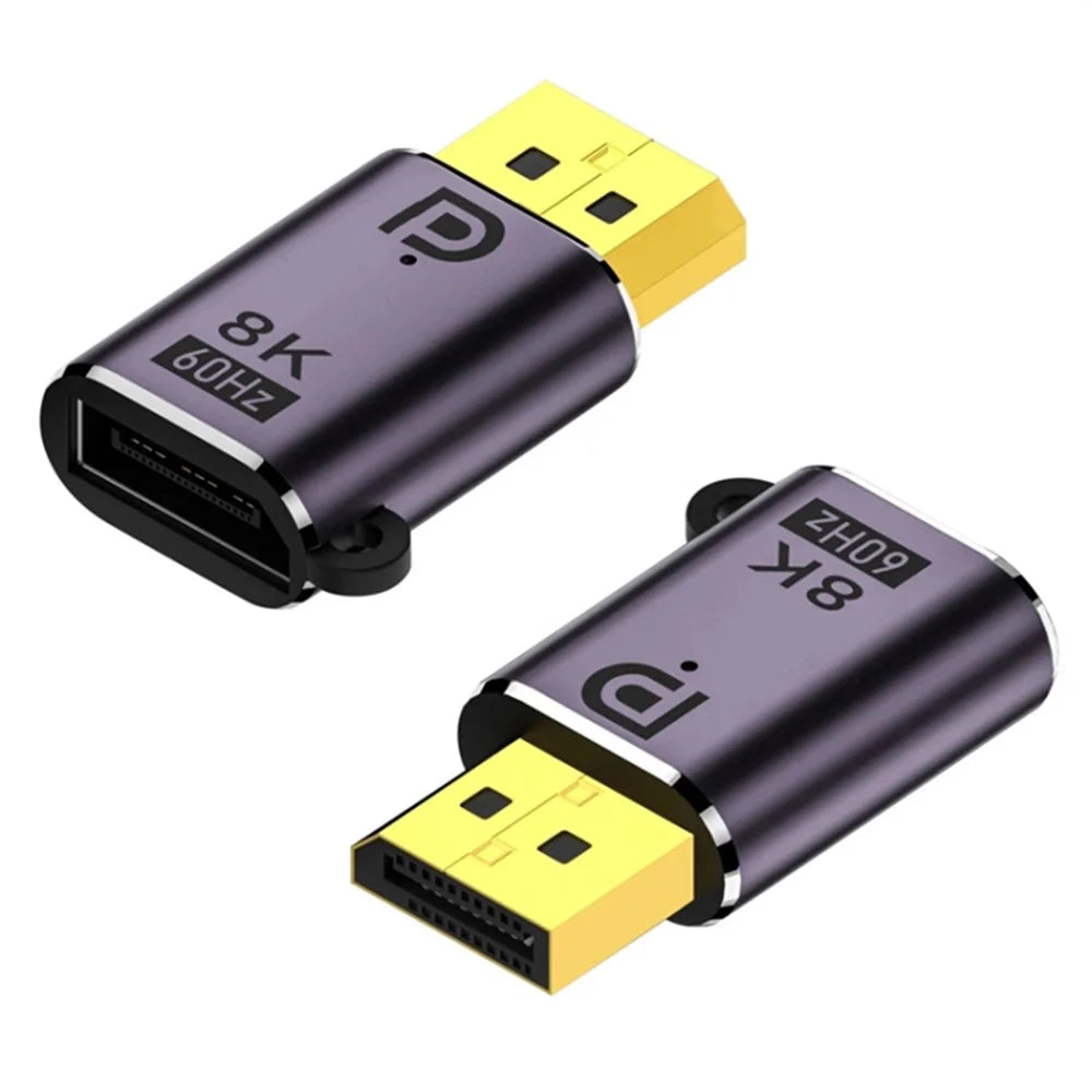 DP 1.4 Male to Female 8K 60Hz HD Video Transmission Adapter Mini Converter - 1