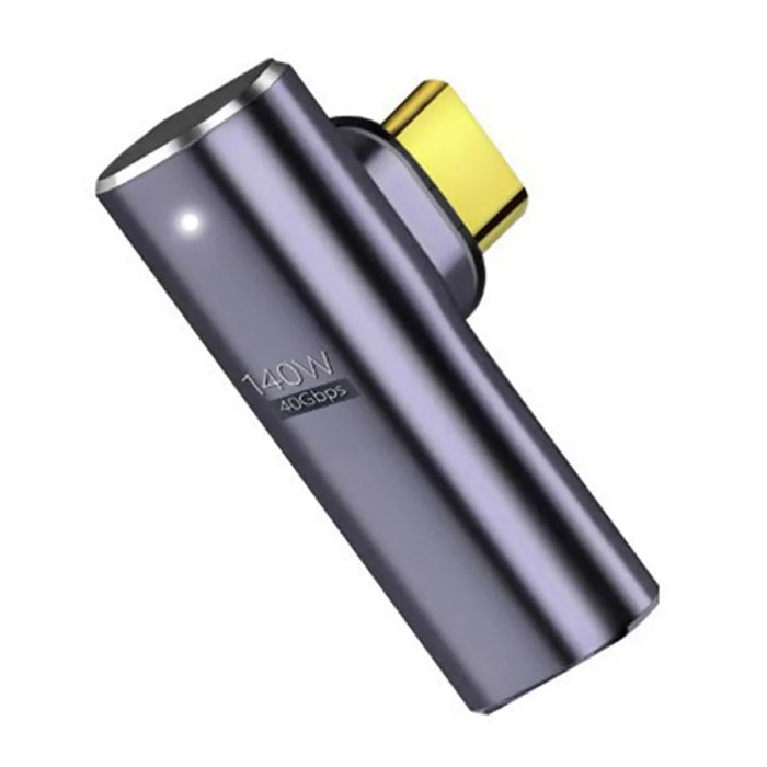 Magnetic USB4 Type-C Front Elbow Converter 40Gbps 140W 5A Fast Charging OTG Adapter - 2