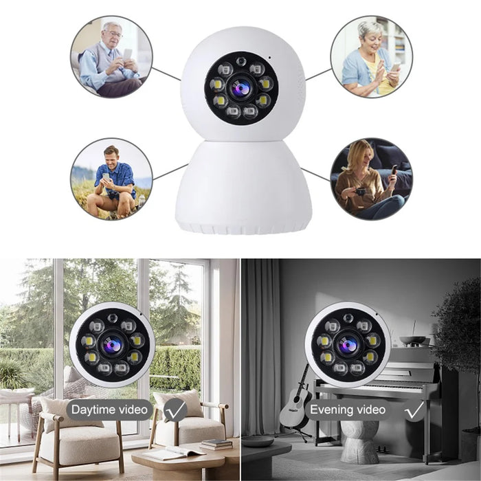 A14 Snowman WiFi HD Camera Night Vision Home Security Baby Monitoring Camera - 2