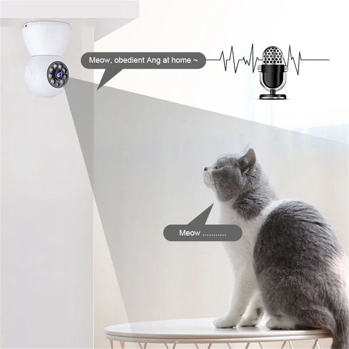 A14 Snowman WiFi HD Camera Night Vision Home Security Baby Monitoring Camera - 7