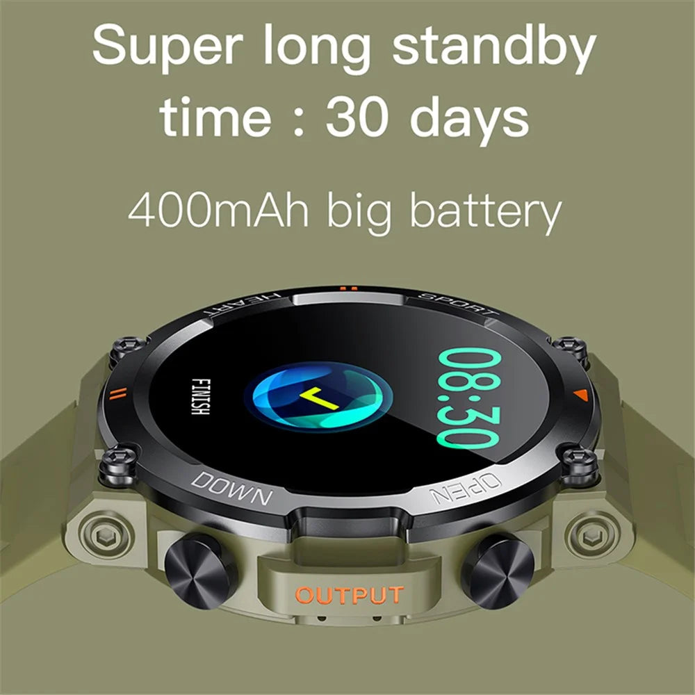 K56 PRO 1.39-inch Round Smart Watch Bluetooth-compatible Calling Sleep Health Monitoring Sports Watch - Army Green - 3