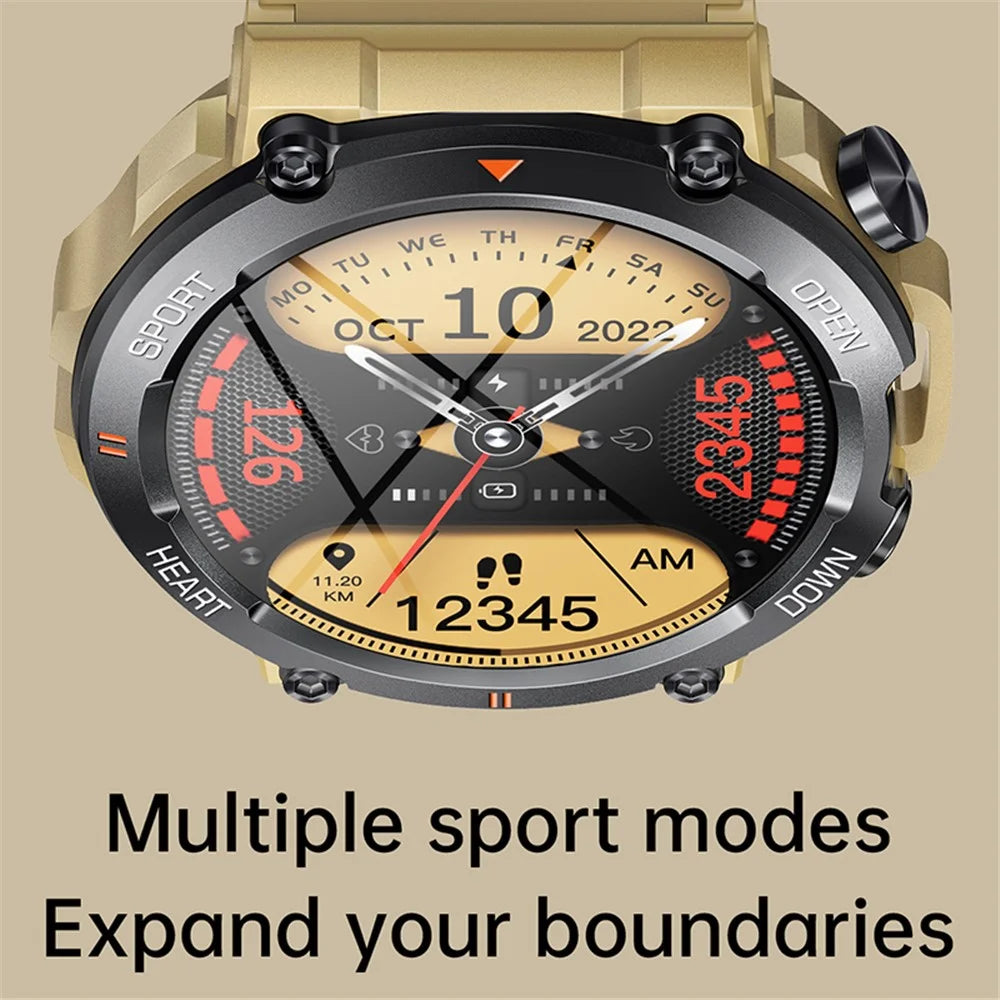 K56 PRO 1.39-inch Round Smart Watch Bluetooth-compatible Calling Sleep Health Monitoring Sports Watch - Army Green - 4