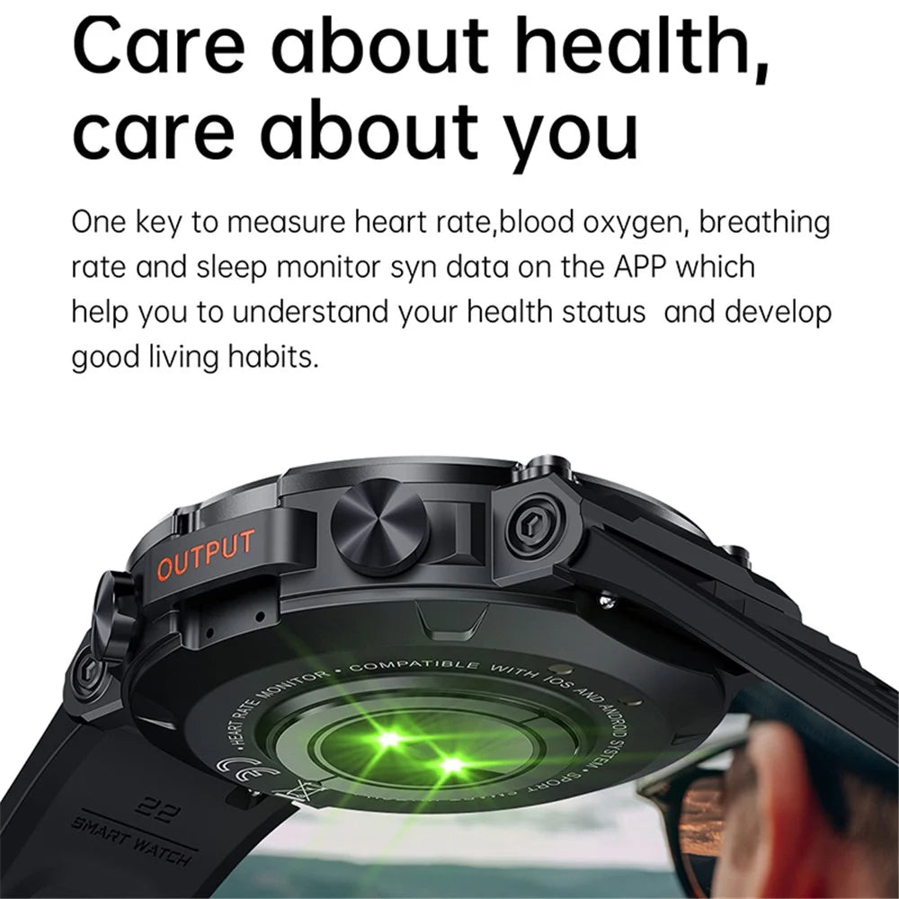K56 PRO 1.39-inch Round Smart Watch Bluetooth-compatible Calling Sleep Health Monitoring Sports Watch - Army Green - 6
